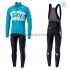 Invernale Completo Maglie e Calzamaglia con bretelle 2018 Team Sky M002