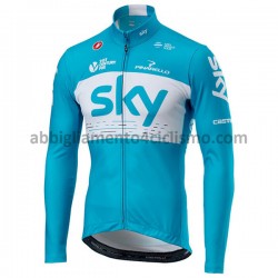 Maglia Ciclismo Maniche Lunghe 2018 Team Sky M002