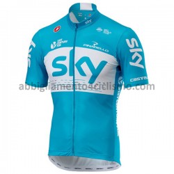 Maglia Ciclismo Maniche Corte 2018 Team Sky M002