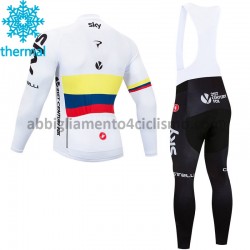 Invernale Completo Maglie e Calzamaglia con bretelle 2018 Team Sky M003