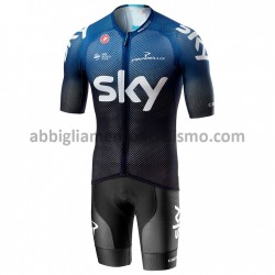 Completo Maglie e Salopette 2019 Team Sky M001