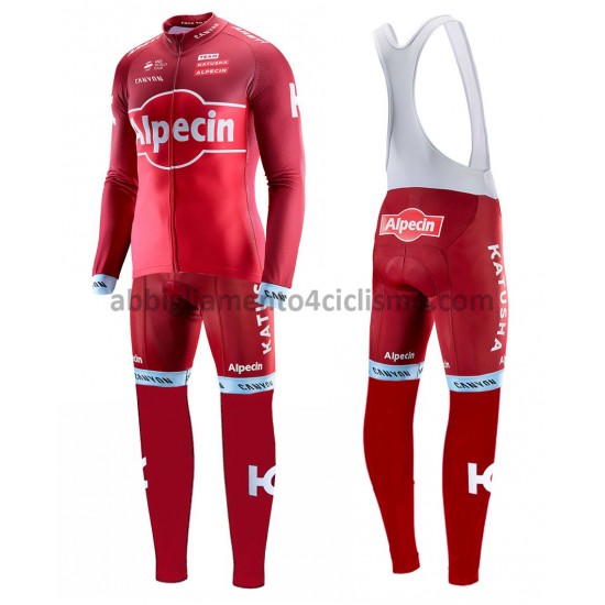 Completo Maglie e Calzamaglia con bretelle 2017 Team Katusha-Alpecin M001