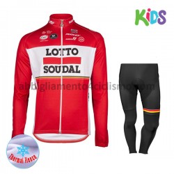 Bambino Invernale Completo Maglie e Salopette 2017 Lotto Soudal M001