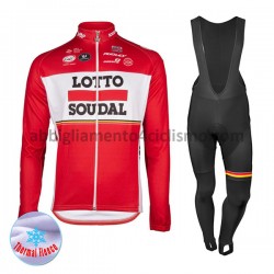 Invernale Completo Maglie e Calzamaglia con bretelle 2017 Lotto Soudal M001