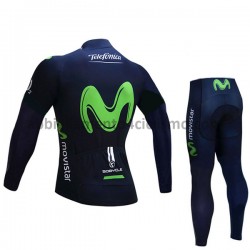 Bambino Completo Maglie e Calzamaglia 2017 Movistar Team M001