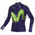 Maglia Ciclismo Maniche Lunghe 2017 Movistar Team M001