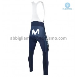 Invernale Completo Maglie e Calzamaglia con bretelle 2018 Movistar Team M001