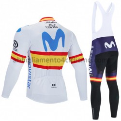 Completo Maglie e Calzamaglia con bretelle 2020 Movistar Team M002