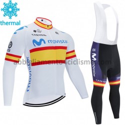 Invernale Completo Maglie e Calzamaglia con bretelle 2020 Movistar Team M002