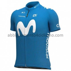 Maglia Ciclismo Maniche Corte 2021 Movistar Team M001