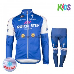 Bambino Invernale Completo Maglie e Salopette 2017 Quick-Step Floors M001