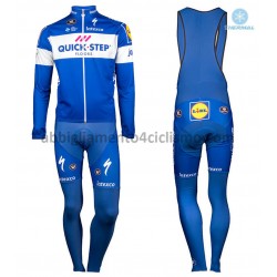 Invernale Completo Maglie e Calzamaglia con bretelle 2018 Quick Step Floors M001