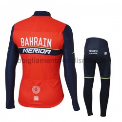 Bambino Completo Maglie e Calzamaglia 2017 Bahrain Merida M001