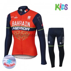 Bambino Invernale Completo Maglie e Salopette 2017 Bahrain Merida M001