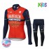 Bambino Invernale Completo Maglie e Salopette 2017 Bahrain Merida M001