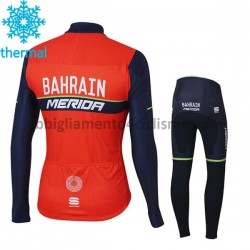 Bambino Invernale Completo Maglie e Salopette 2017 Bahrain Merida M001