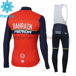Invernale Completo Maglie e Calzamaglia con bretelle 2017 Bahrain Merida M001