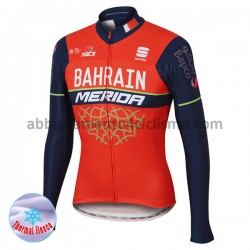 Maglia Invernale Ciclismo 2017 Bahrain Merida M001
