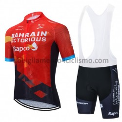 Completo Maglie e Salopette 2021 Team Bahrain Victorious M001