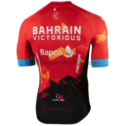 Maglia Ciclismo Maniche Corte 2021 Team Bahrain Victorious M001