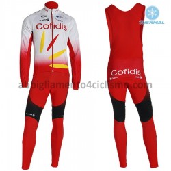 Invernale Completo Maglie e Calzamaglia con bretelle 2019 Cofidis Pro Team M001