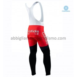 Invernale Completo Maglie e Calzamaglia con bretelle 2020 Cofidis Pro Team M001