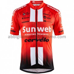 Maglia Ciclismo Maniche Corte 2019 Team Sunweb M001