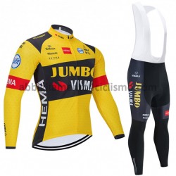Completo Maglie e Calzamaglia con bretelle 2020 Team Jumbo–Visma M001