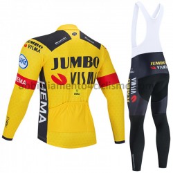Completo Maglie e Calzamaglia con bretelle 2020 Team Jumbo–Visma M001