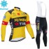 Invernale Completo Maglie e Calzamaglia con bretelle 2020 Team Jumbo–Visma M001