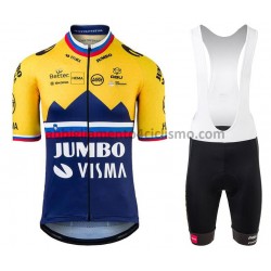 Completo Maglie e Salopette 2021 Team Jumbo-Visma M002