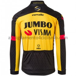 Maglia Ciclismo Maniche Lunghe 2021 Team Jumbo-Visma M005