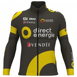 Maglia Ciclismo Maniche Lunghe 2017 Direct Energie M001
