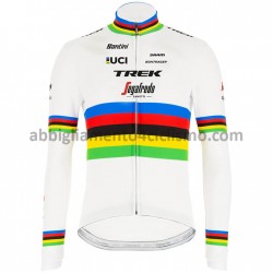 Maglia Ciclismo Maniche Lunghe 2020 Trek-Segafredo UCI World Champion M001