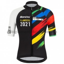 Maglia Ciclismo Maniche Corte 2021 UCI World Champion M002