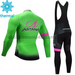 Donna Invernale Completo Maglie e Calzamaglia con bretelle 2017 Astana Pro Team M002