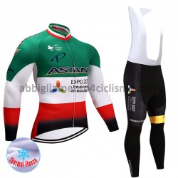 Donna Invernale Completo Maglie e Calzamaglia con bretelle 2017 Astana Pro Team M004