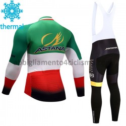Donna Invernale Completo Maglie e Calzamaglia con bretelle 2017 Astana Pro Team M004