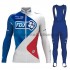 Donna Completo Maglie e Calzamaglia con bretelle 2017 FDJ M001