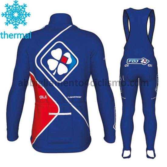 Donna Invernale Completo Maglie e Calzamaglia con bretelle 2017 FDJ M002