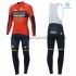 Donna Invernale Completo Maglie e Calzamaglia con bretelle 2018 Bahrain Merida M001