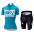 Donna Completo Maglie e Pantaloncini 2018 Team Sky M002