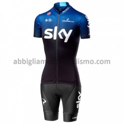 Donna Completo Maglie e Pantaloncini 2019 Team Sky M001