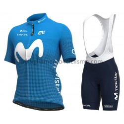 Donna Completo Maglie e Salopette 2021 Movistar Team M001