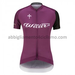 Donna Maglia Ciclismo Maniche Corte 2021 Wilier Club M001